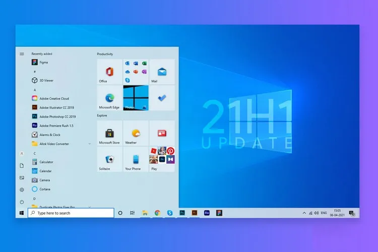 Sửa lỗi không tải và cài đặt Windows 10 May 2021 Update (21H1)