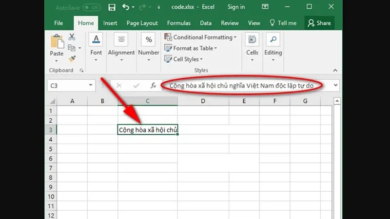 Sửa lỗi không xuống dòng được trong Excel chỉ với vài thao tác cực đơn giản