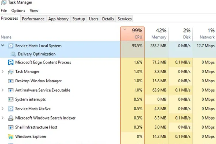 Svchost.exe chiếm nhiều bộ nhớ Windows và cách khắc phục