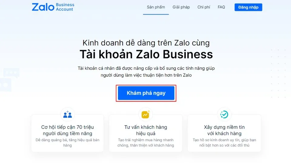 Tài khoản Business Zalo là gì? Cách đăng ký thế nào? Phí đăng ký bao nhiêu?