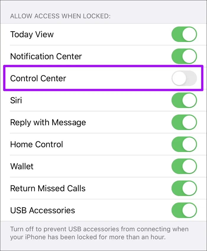 Tại sao bạn nên tắt Control Center của iPhone khi màn hình đang khóa?