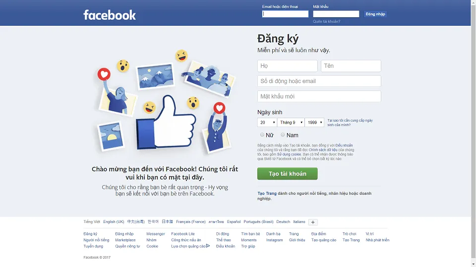 Tại sao không đăng ký được Facebook, nguyên nhân và cách khắc phục