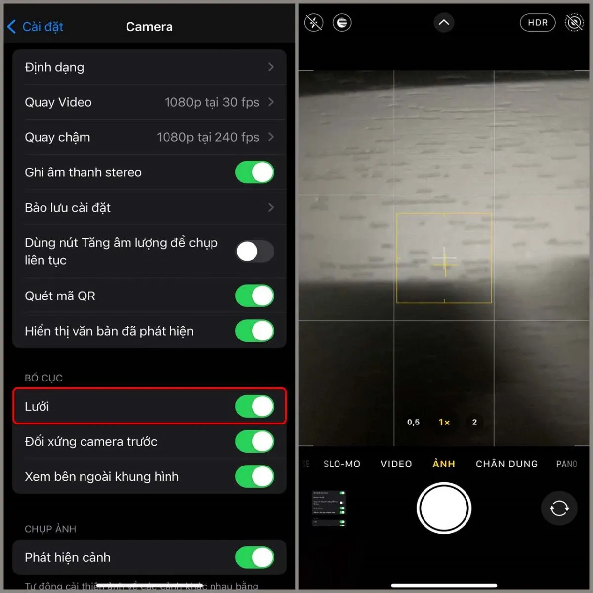 Tại sao nên bật lưới camera iPhone khi chụp ảnh? Hướng dẫn các thao tác thực hiện đơn giản