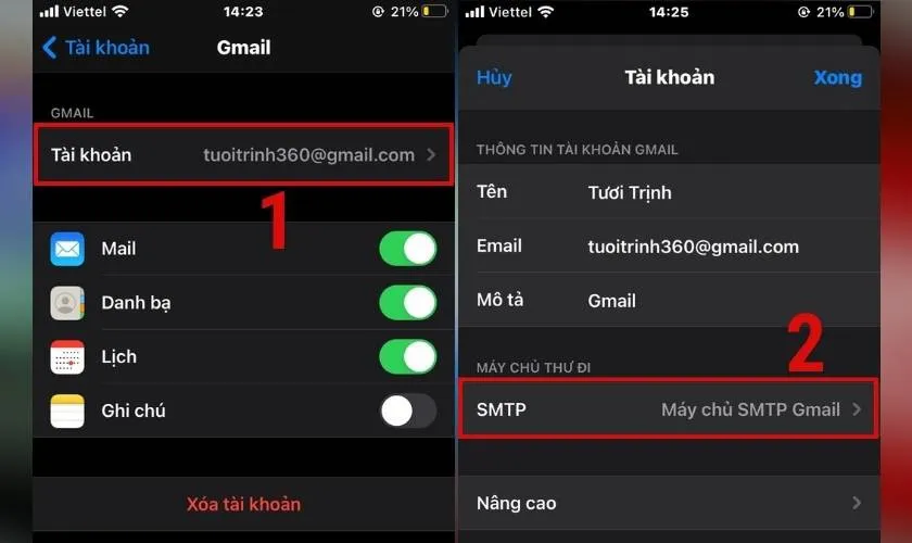 Tạo email trên điện thoại iPhone đơn giản, nhanh chóng khi thực hiện theo hướng dẫn sau