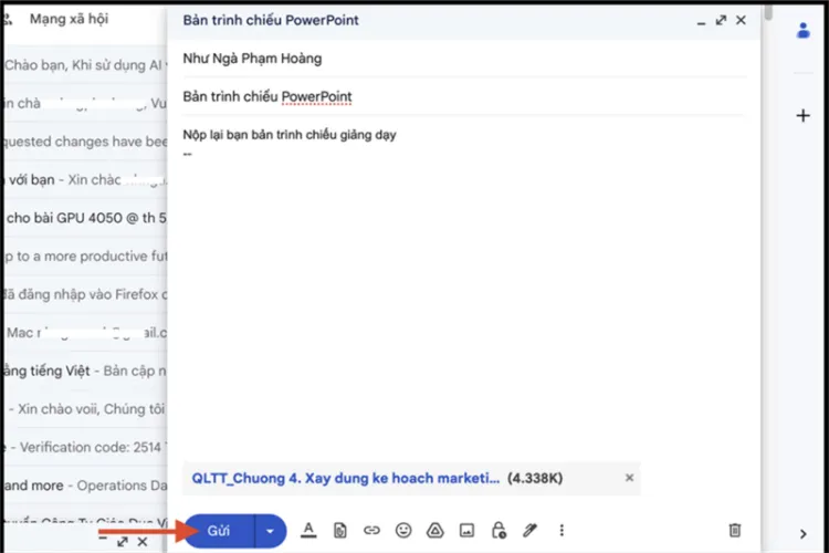 Tất tần tật tuyệt chiêu gửi Powerpoint qua Gmail