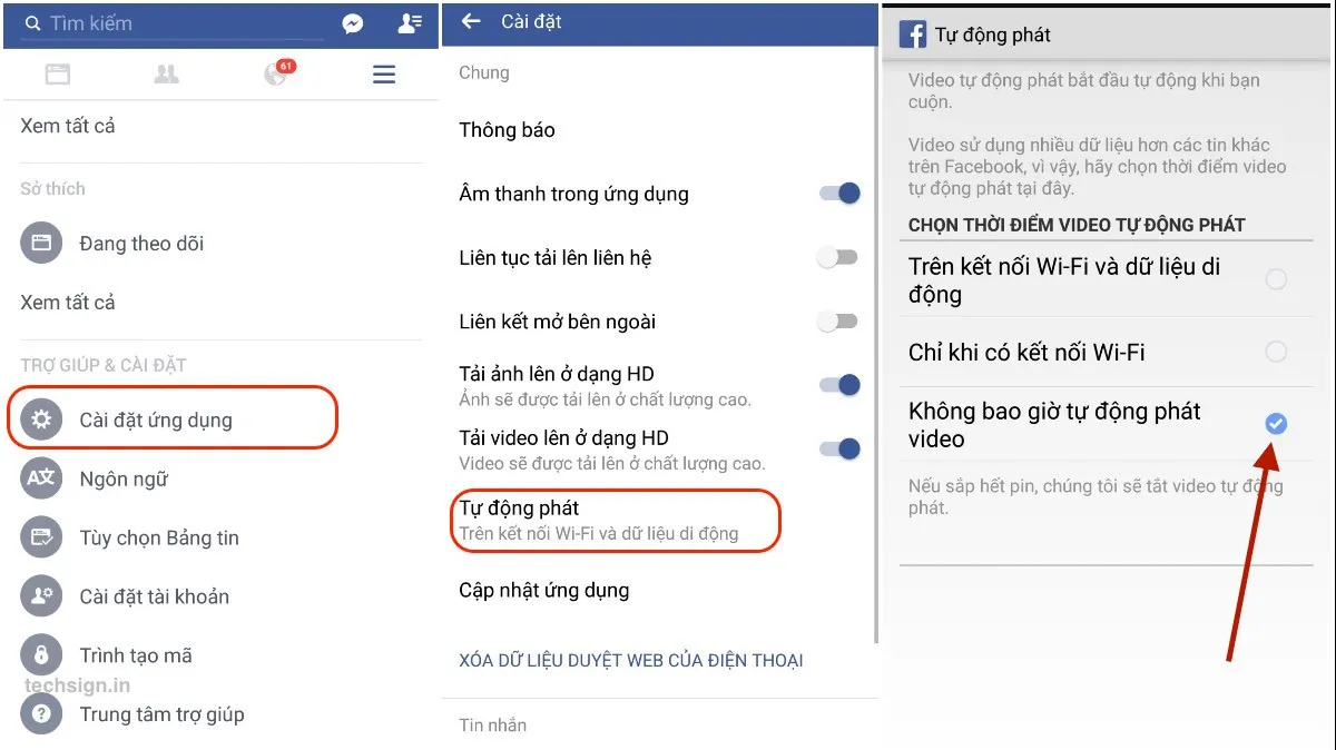 Tắt tính năng tự động phát video trên Facebook và website bất kì