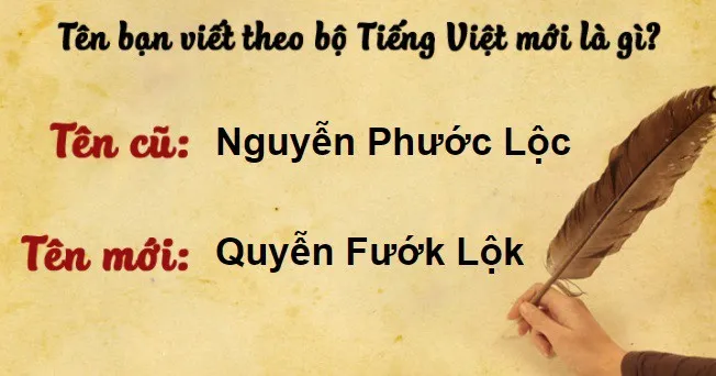 Tên của bạn như thế nào khi viết dưới ngôn ngữ “Tiếq Việt” cải tiến