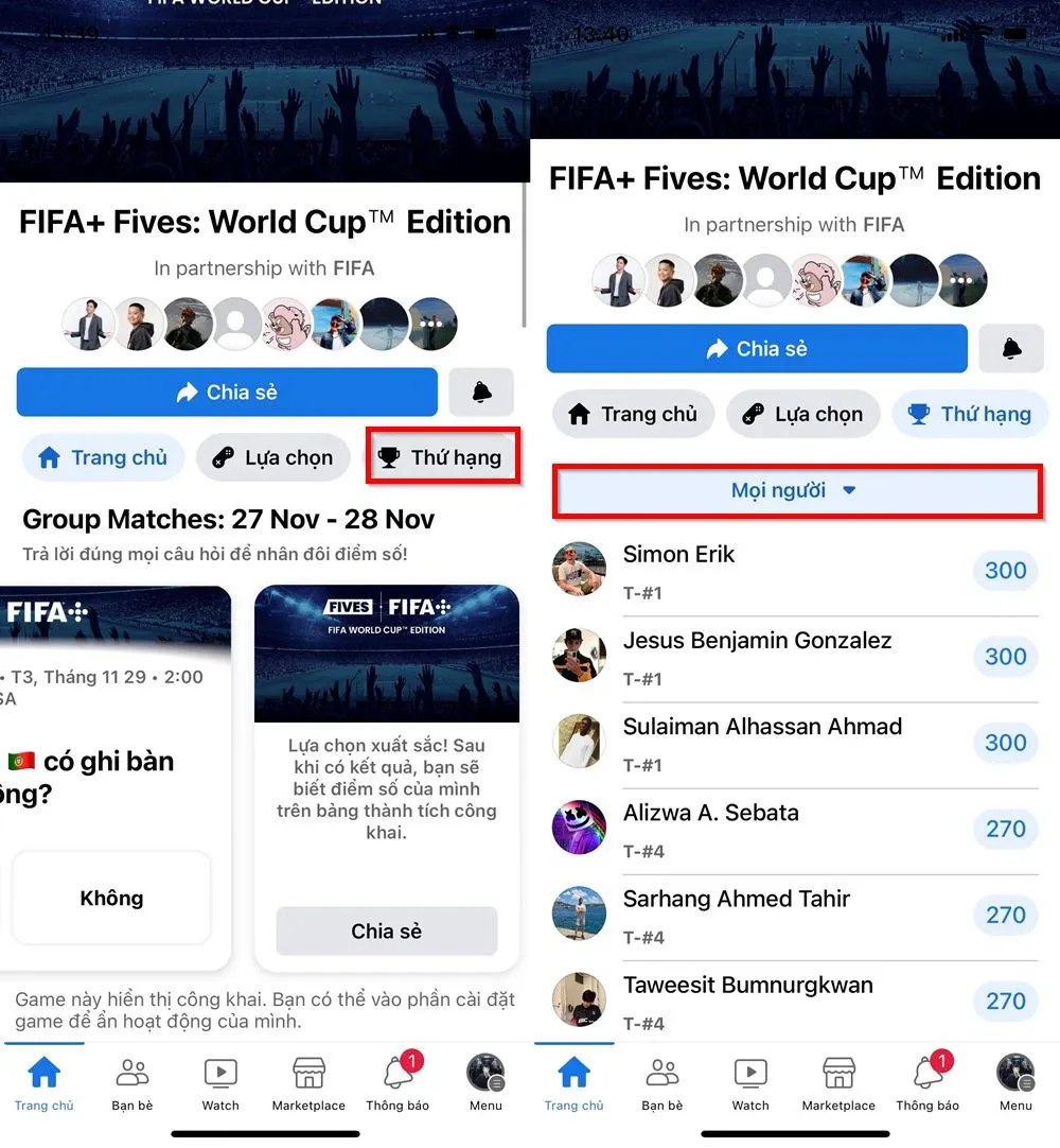 Tham gia dự đoán trận đấu World Cup 2022 ngay trên Facebook để xem tài dự đoán của bạn