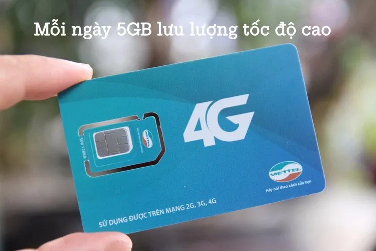 Thông tin cần biết về sim 4G Viettel trọn gói 1 năm 5GB/ngày