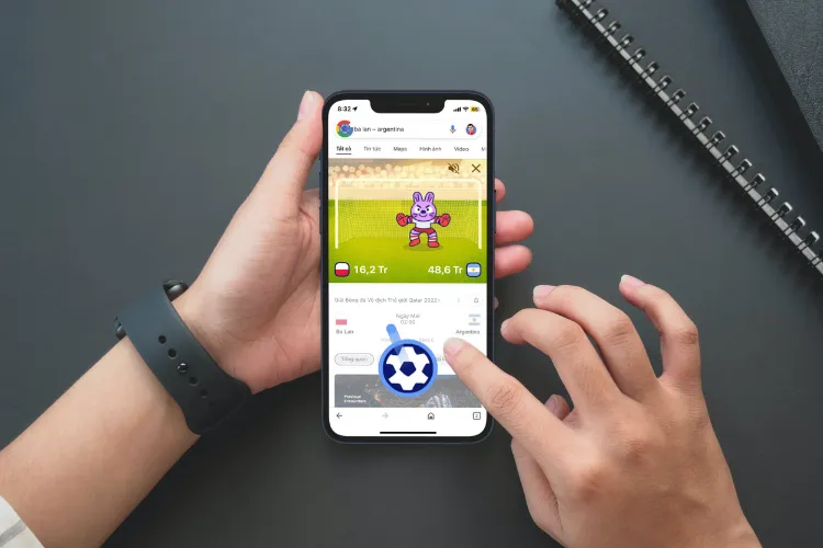 Thử tài làm cầu thủ World Cup với game nhỏ từ Google