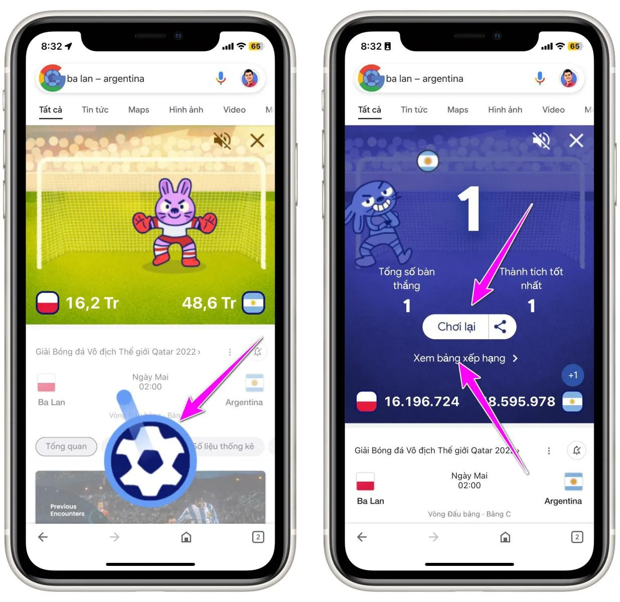 Thử tài làm cầu thủ World Cup với game nhỏ từ Google