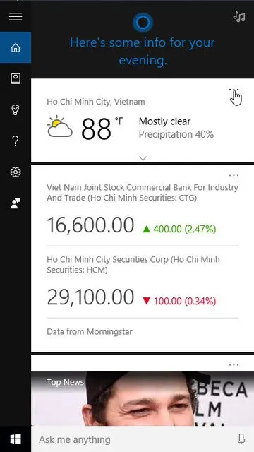 Thủ thuật biến Cortana thành trợ lý dự báo thời tiết ở các nơi bạn quan tâm