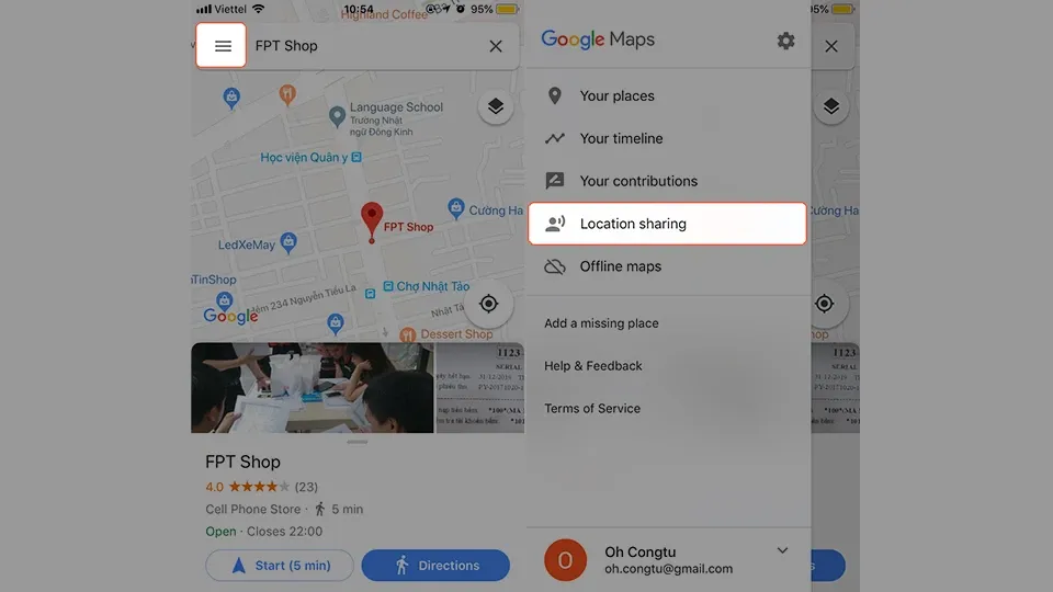 [Thủ thuật] Cách chia sẻ vị trí trên Google Maps và theo dõi thời gian thực