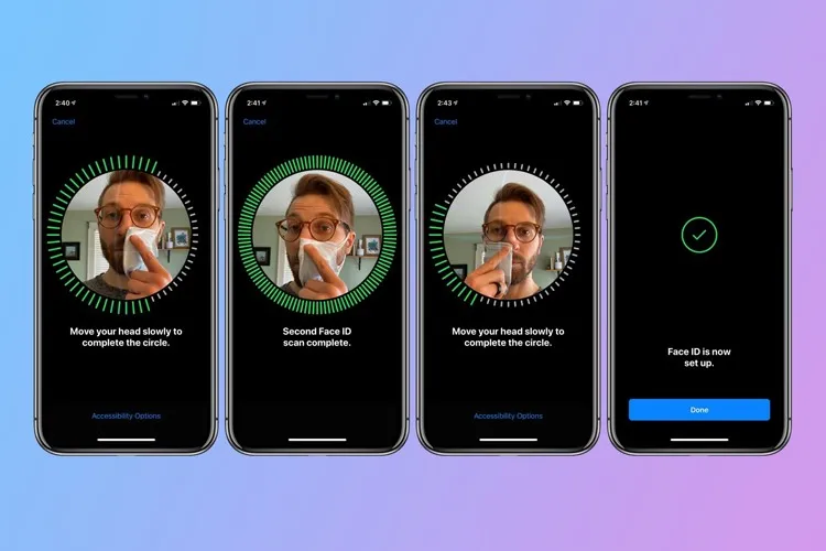 Thủ thuật cải thiện Face ID khi đeo khẩu trang