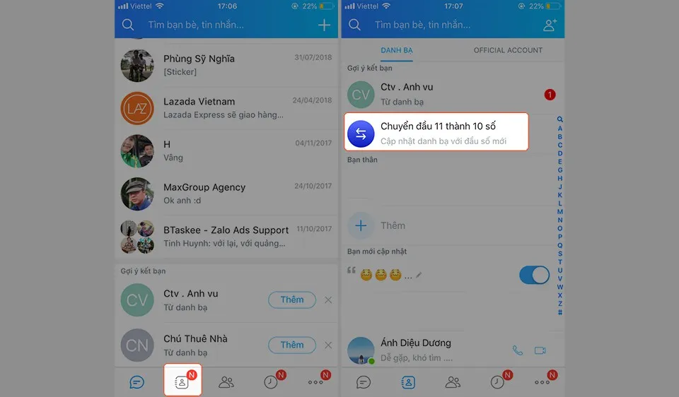 [Thủ thuật] Chuyển đổi danh bạ từ 11 số về 10 số nhanh gọn lẹ với ứng dụng Zalo