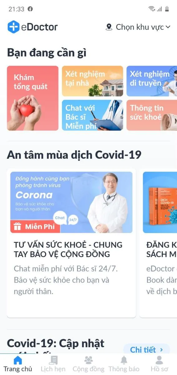 Thủ thuật đặt lịch khám bệnh, xét nghiệm online, liên hệ với bác sĩ tại nhà cho an toàn khi đang dịch Covid-19