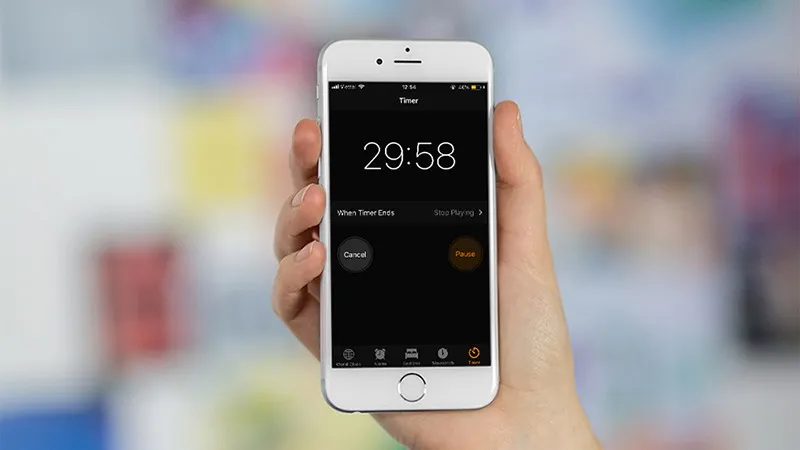 [Thủ thuật] Hẹn giờ đếm ngược thời gian tự động tắt nhạc và khóa màn hình trên iPhone
