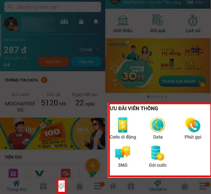 Thủ thuật nhận miễn phí data, phút gọi, SMS từ Viettel