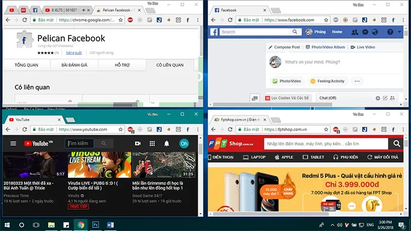 [Thủ thuật] Quản lý công việc dễ dàng bằng cách chia nhiều cửa số trên Google Chrome!