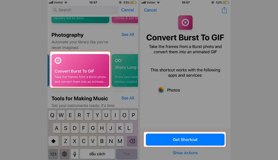 [Thủ thuật] Tạo ảnh động GIF trên iPhone cực kì đơn giản với Siri Shortcuts