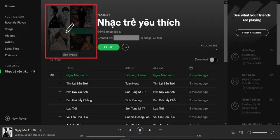 [Thủ thuật] Thiết kế ảnh bìa độc lạ cho playlist nhạc Spotify