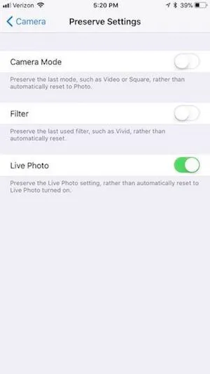 Thủ thuật thiết lập camera cho iOS 11 bạn không được bỏ qua