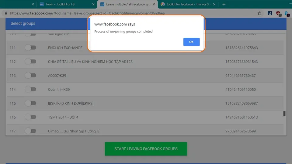 [Thủ thuật] Thoát hàng loạt Group trên Facebook chỉ bằng một cú nhấp chuột