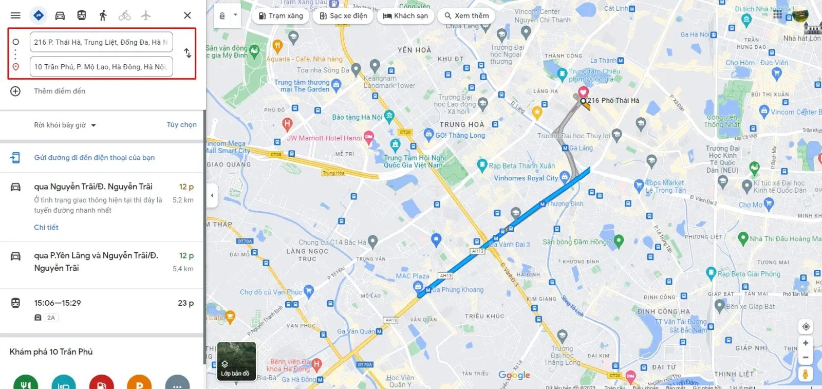 Thủ thuật xuất bản đồ từ Google Maps để điều hướng trên ứng dụng khác