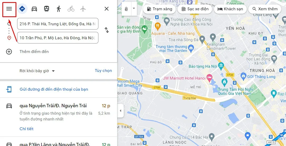 Thủ thuật xuất bản đồ từ Google Maps để điều hướng trên ứng dụng khác