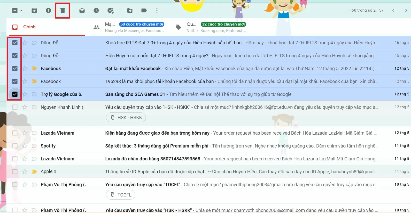 Thùng rác trong Gmail nằm ở đâu? Cách xóa và khôi phục gmail đã xóa trong thùng rác