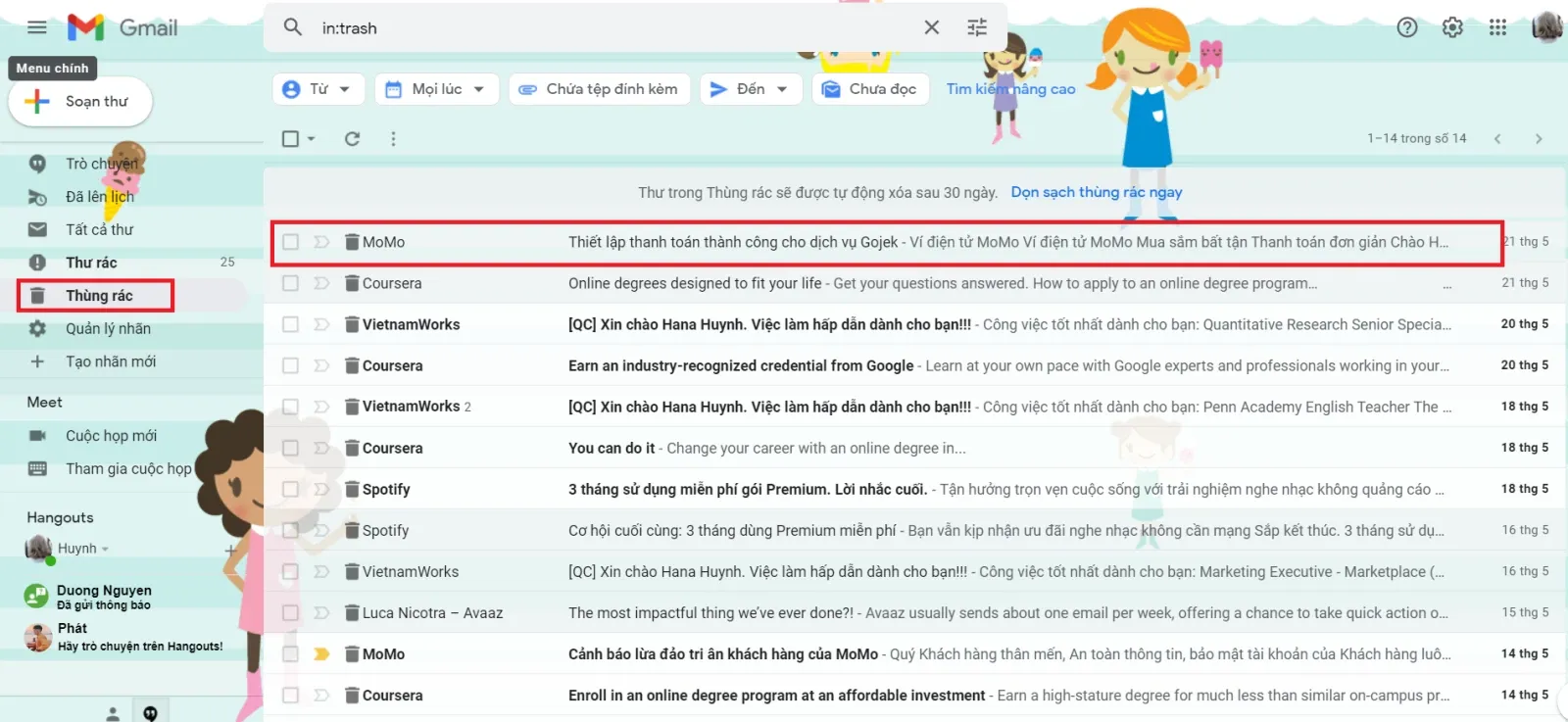 Thùng rác trong Gmail nằm ở đâu? Cách xóa và khôi phục gmail đã xóa trong thùng rác