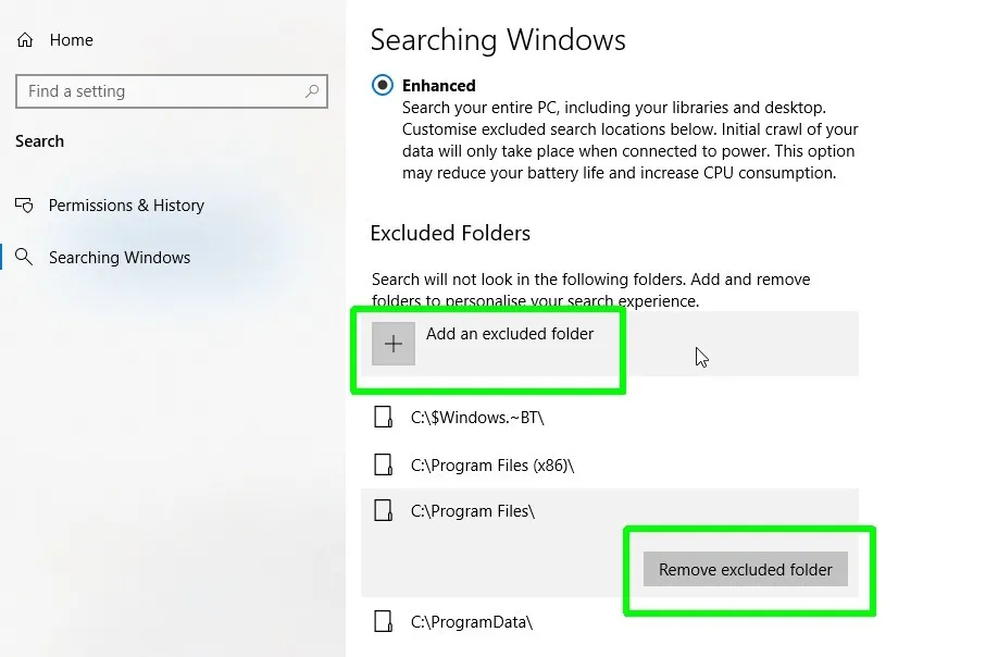 Tìm bất cứ thứ gì bằng Enhanced Search trên Windows 10