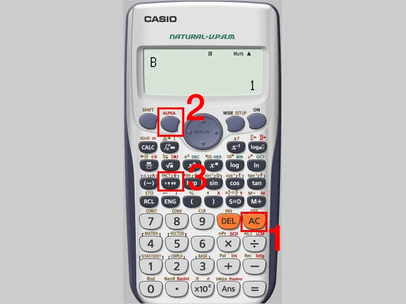 Tìm hiểu cách gán giá trị trên máy tính Casio 580 bằng vài thao tác dễ dàng