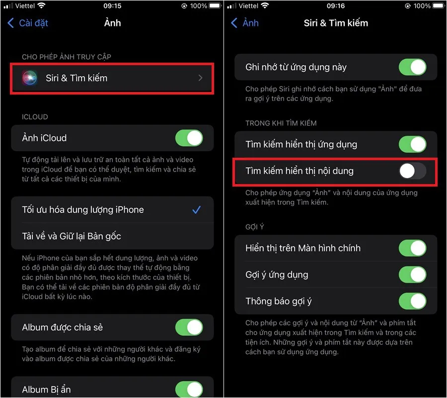 Tìm hiểu ngay cách ngăn hình ảnh xuất hiện trong tìm kiếm Spotlight trên iPhone