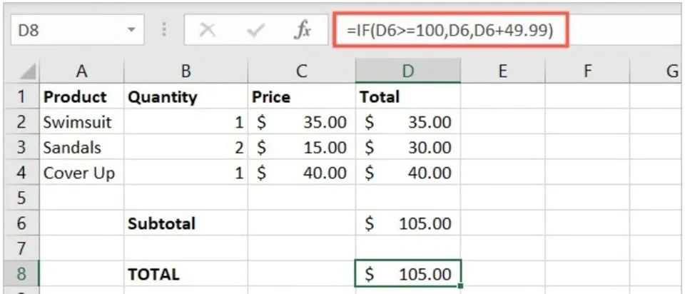 Tìm hiểu về công thức và cách sử dụng hàm IF trong Excel