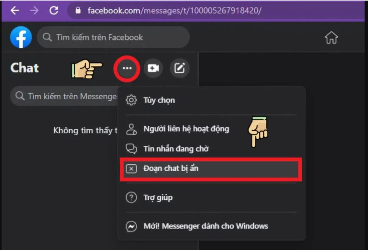 Tin nhắn lưu trữ có thông báo không? Hướng dẫn xem các mục lưu trữ tại Messenger