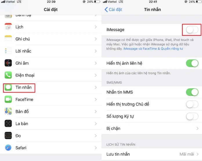 Tình trạng iMessage bị đăng xuất: Nguyên nhân và cách khắc phục dễ dàng nhất