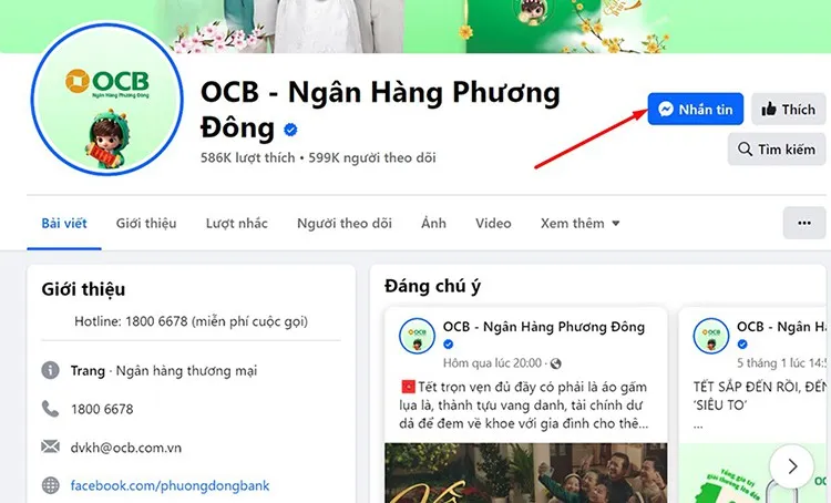 Tổng đài OCB chăm sóc khách hàng 24/7 số bao nhiêu? Thông tin một số kênh liên hệ khác