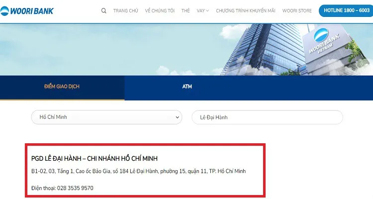 Tổng đài Woori Bank và hotline CSKH của ngân hàng Woori Việt Nam trên toàn quốc