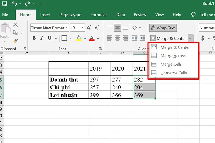 Tổng hợp 5 cách gộp ô trong Excel đơn giản giúp bảng tính đẹp và chuyên nghiệp hơn