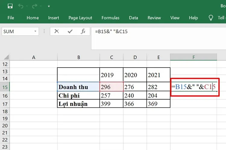 Tổng hợp 5 cách gộp ô trong Excel đơn giản giúp bảng tính đẹp và chuyên nghiệp hơn