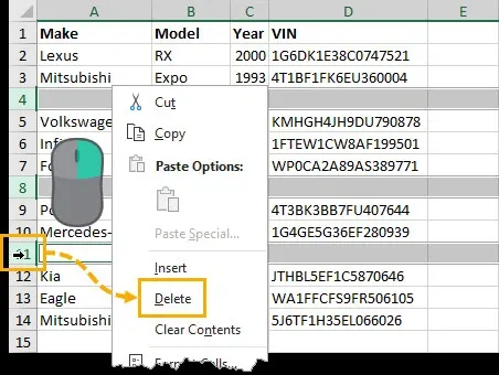 Tổng hợp 7 cách xóa dòng trống trong Excel nhanh chóng không phải ai cũng biết