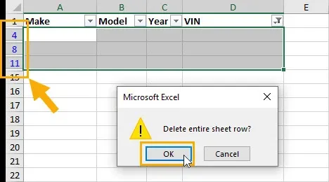 Tổng hợp 7 cách xóa dòng trống trong Excel nhanh chóng không phải ai cũng biết