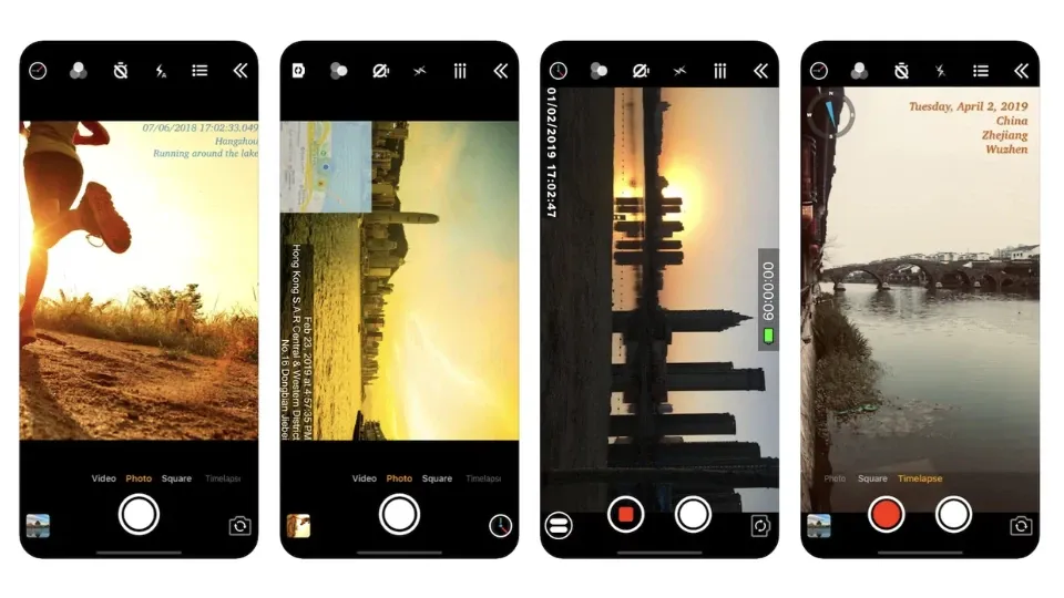 Tổng hợp các phần mềm chụp ảnh có ngày giờ địa điểm trên iPhone dành cho bạn