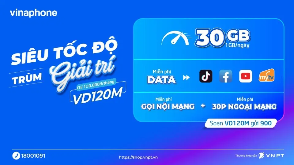 Tổng hợp những gói cước 4G Vinaphone giá siêu ưu đãi, thoải mái lướt web cả tháng