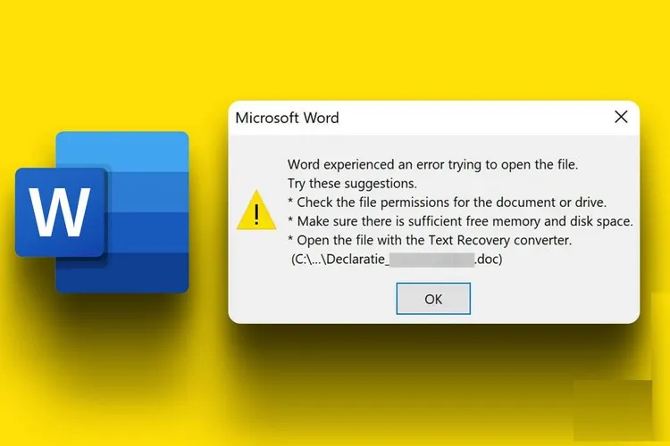 Top 6 cách sửa lỗi không mở được tài liệu Word trong Windows