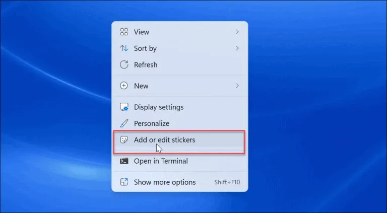 Trải nghiệm tính năng hình dán Stickers trên Windows 11