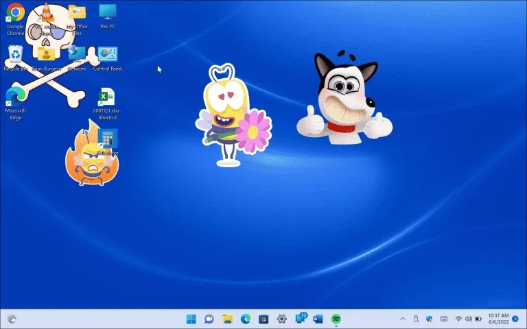 Trải nghiệm tính năng hình dán Stickers trên Windows 11