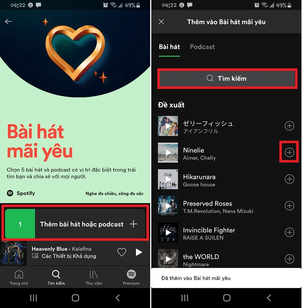 Trải nghiệm tính năng mới “Bài hát mãi yêu” trên Spotify