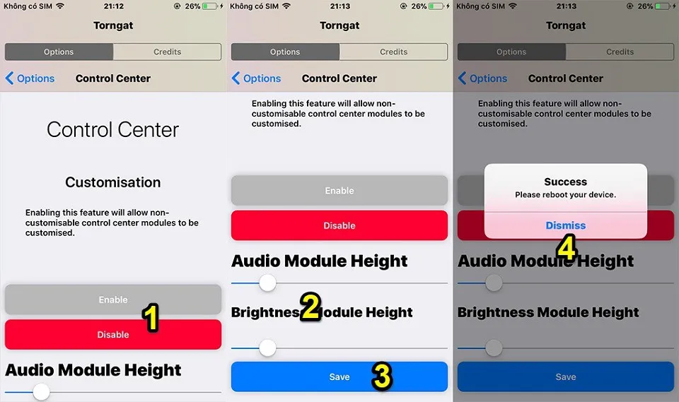 Tùy biến icon, Control Center trên iPhone cực dễ với app Torngat mà không cần Jailbreak!